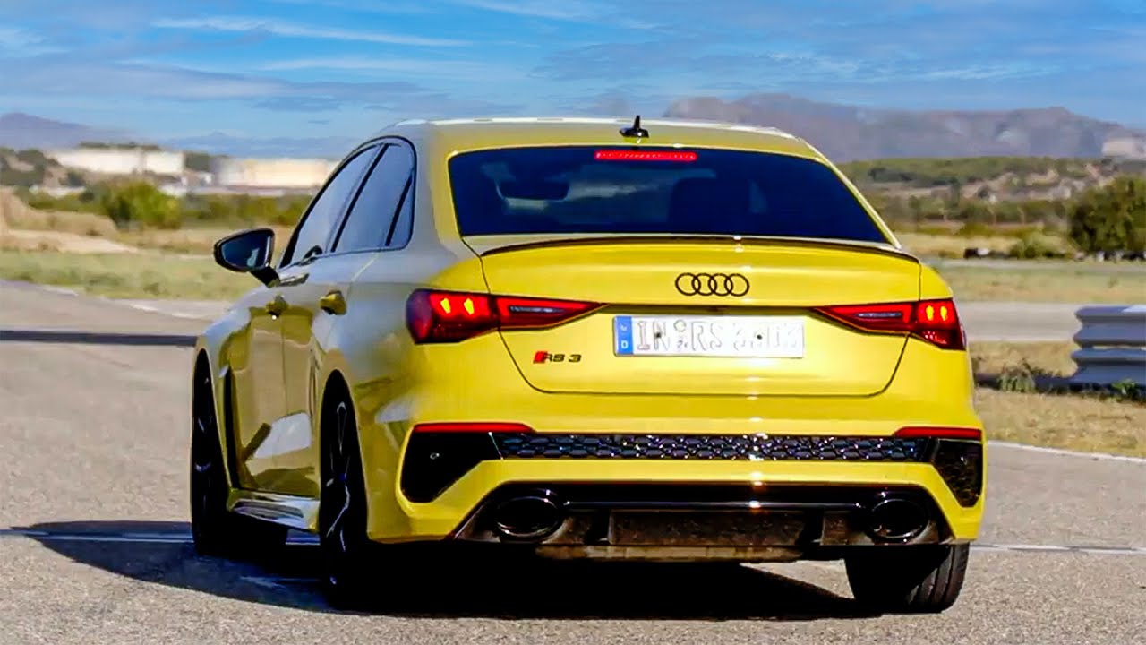The New Audi RS3 Sedan (2022) Drifting, Launch Control, Racetrack