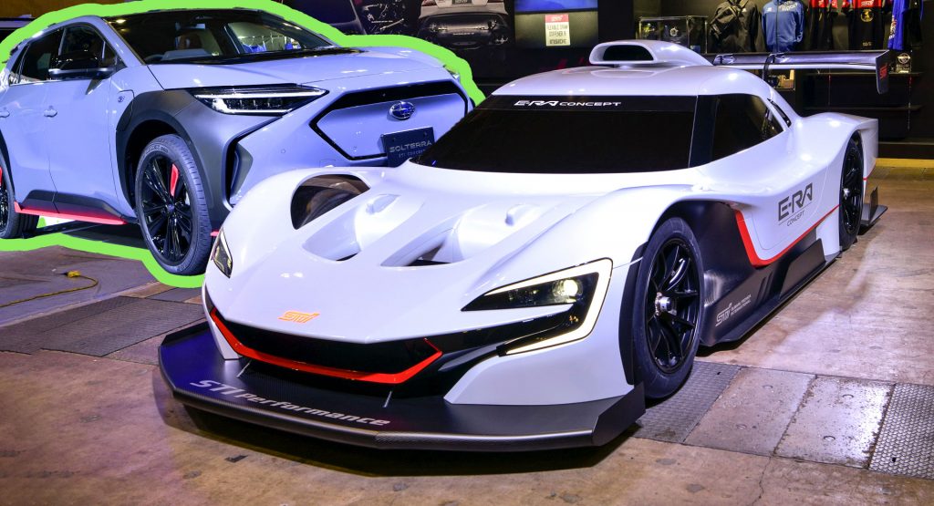 Subaru STI E-RA Electric Concept Charges Into Tokyo With 1,073 Horsepower